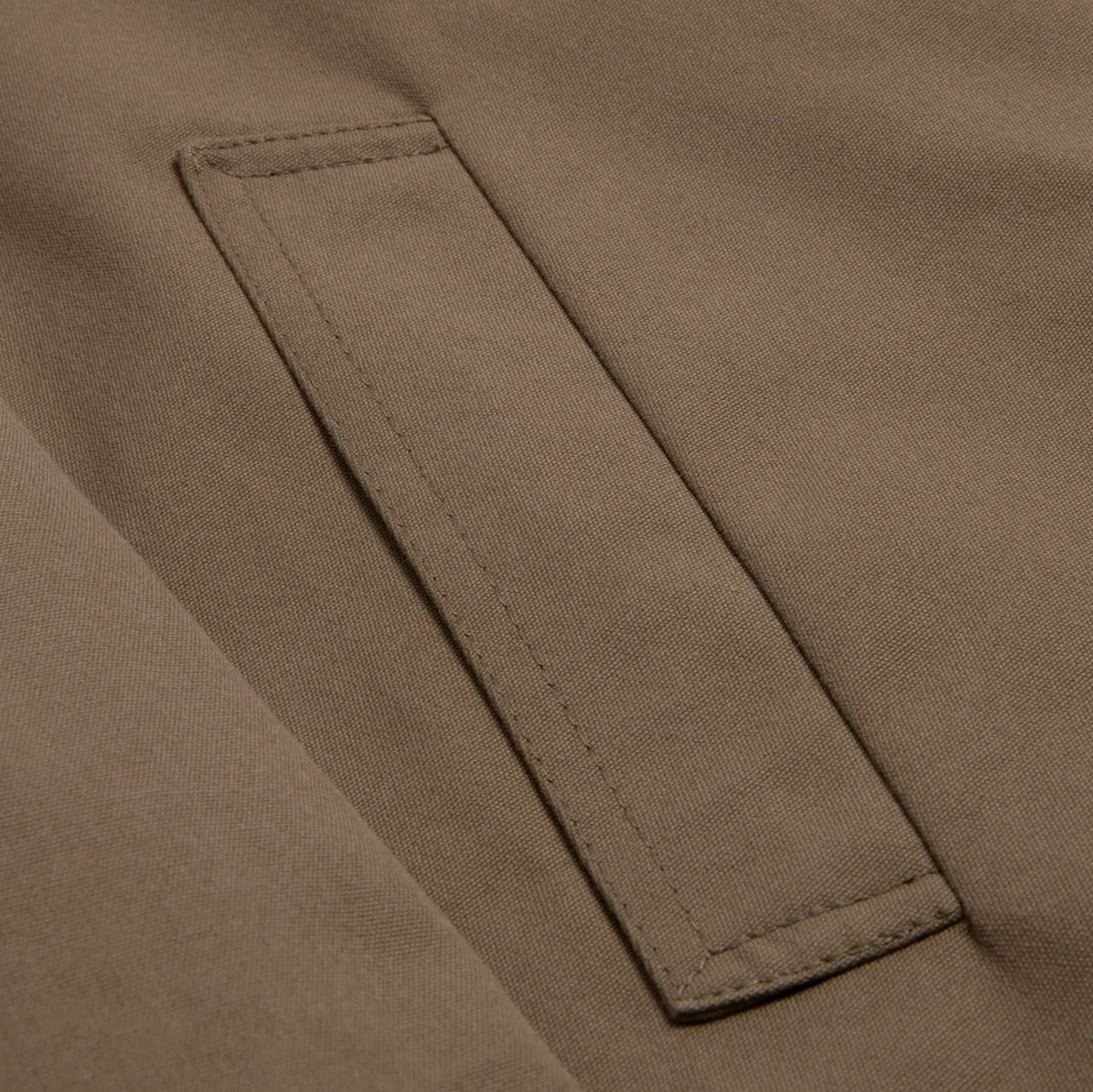 ? (France) Tergal Canvas Weave Revere Collar Balmacaan Coat : XL