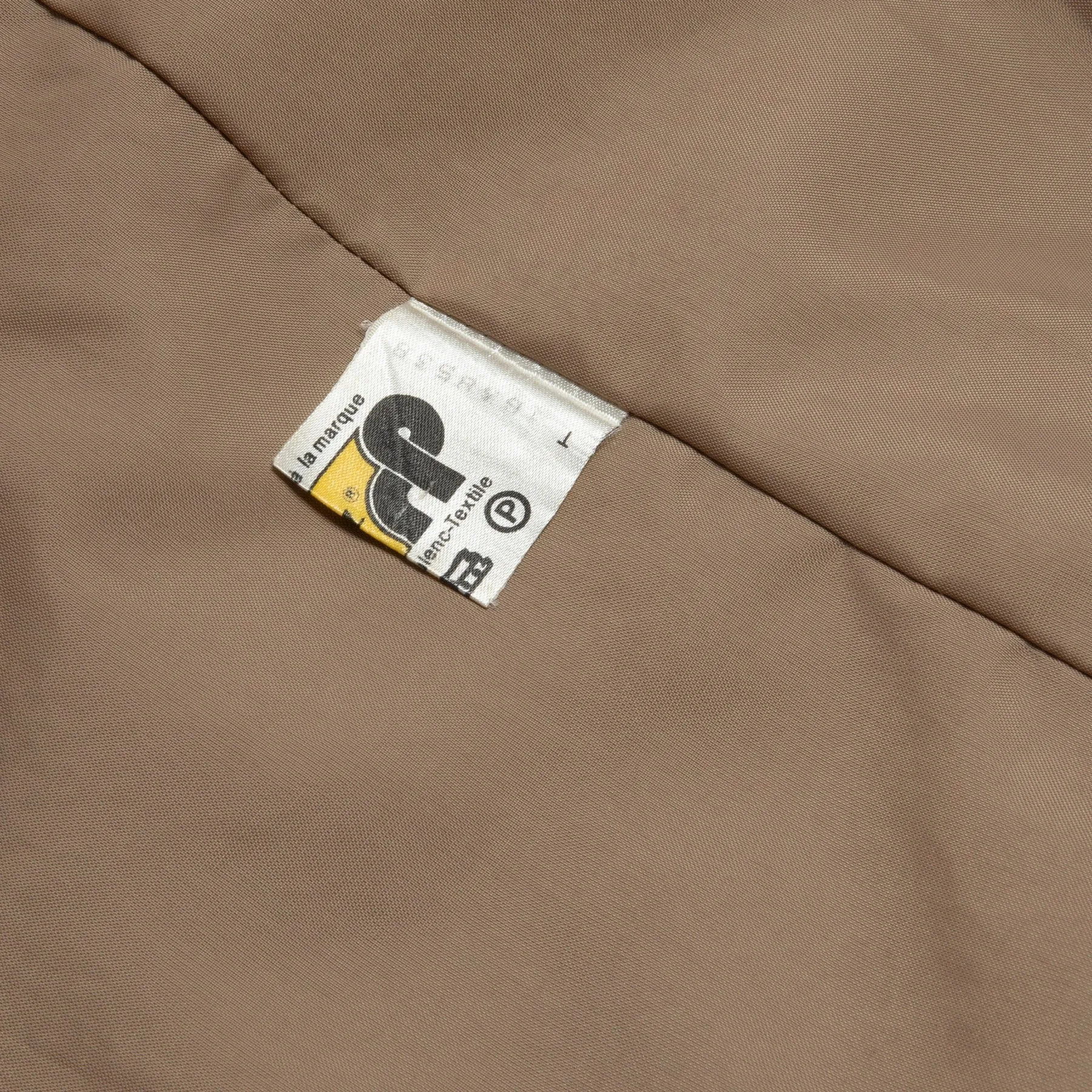 ? (France) Tergal Canvas Weave Revere Collar Balmacaan Coat : XL