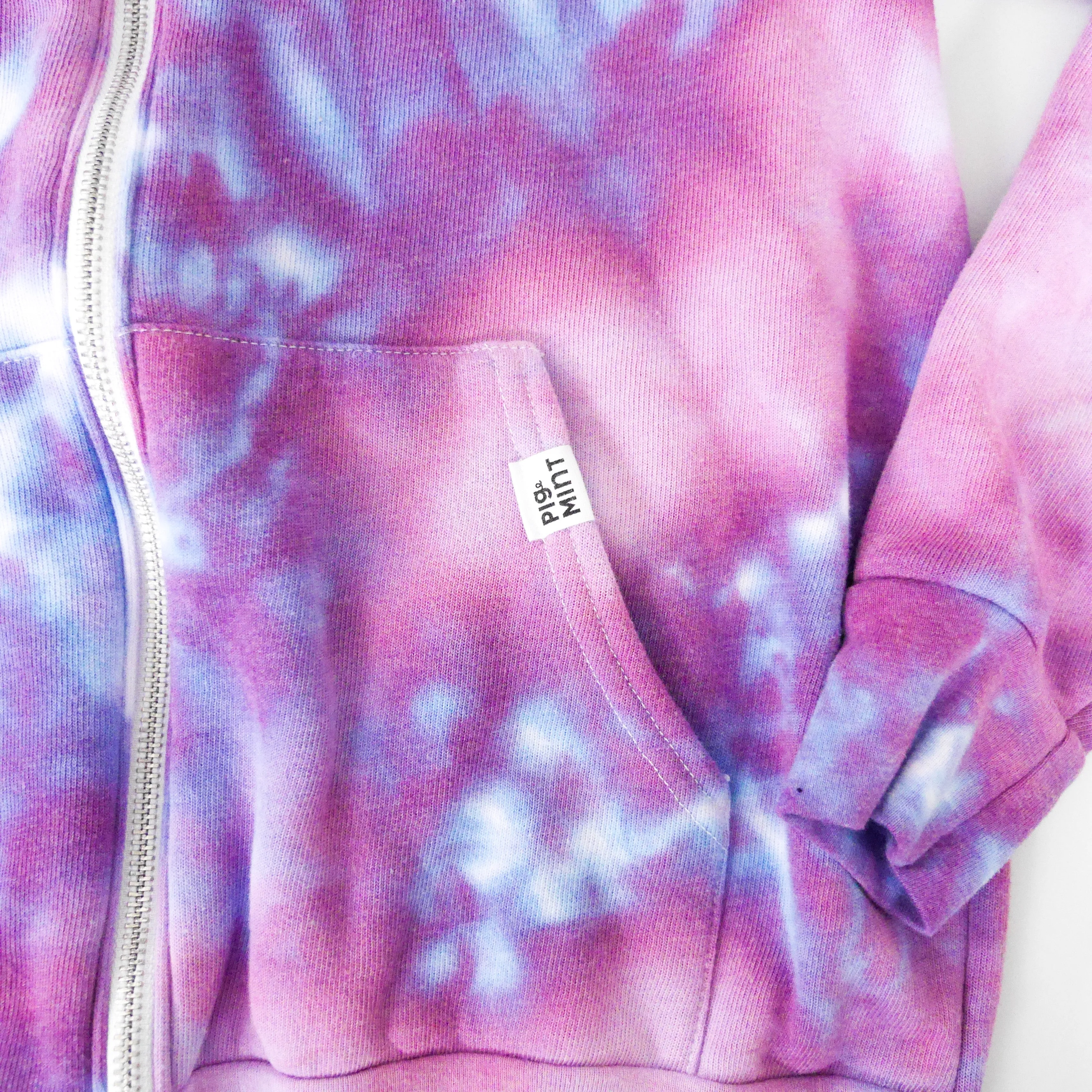 Adult Tie-Dye Zip-Up Hoodie Sweatshirt