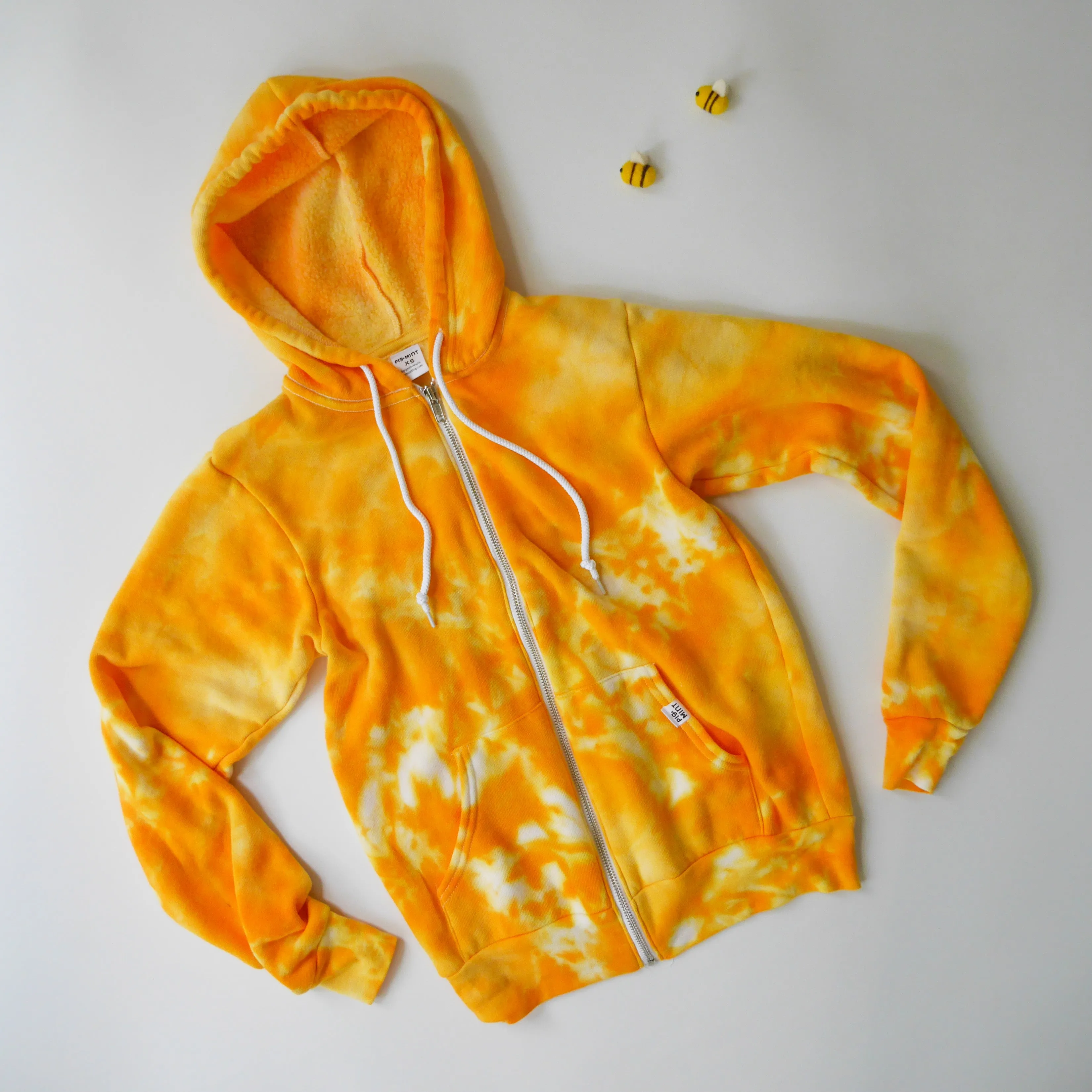 Adult Tie-Dye Zip-Up Hoodie Sweatshirt