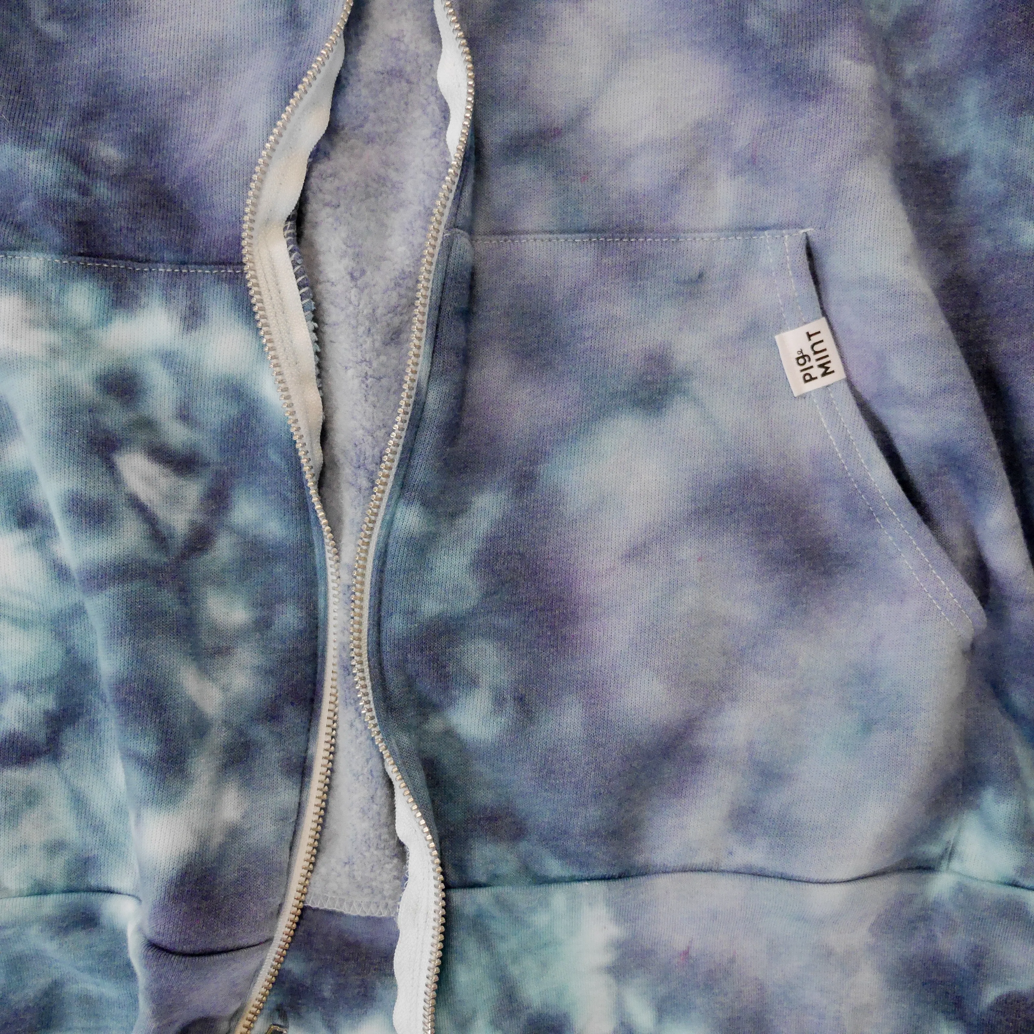 Adult Tie-Dye Zip-Up Hoodie Sweatshirt