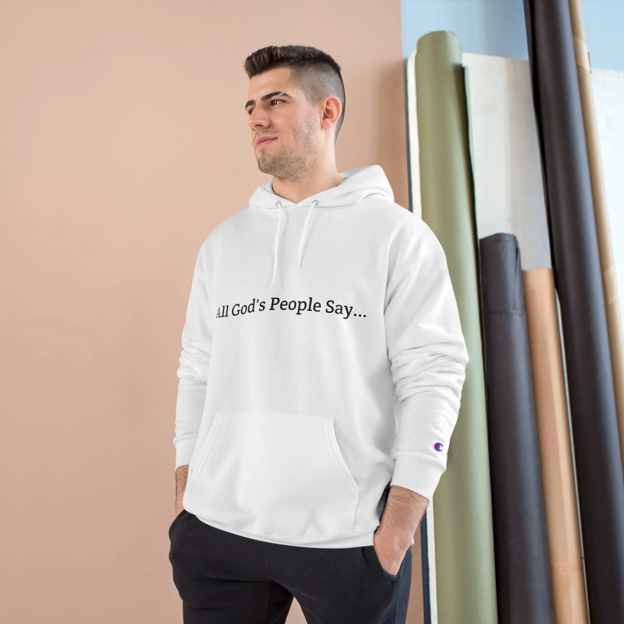 All God's People Say -Hoodie w/o front image