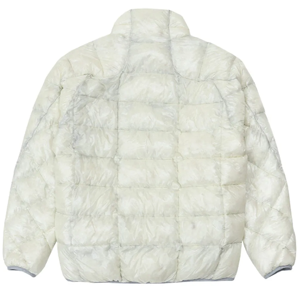 AND WANDER Diamond Stitch Down Jacket Off White