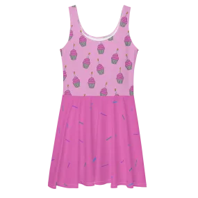 Birthday Cupcake Skater Dress (Adult XS-3XL)