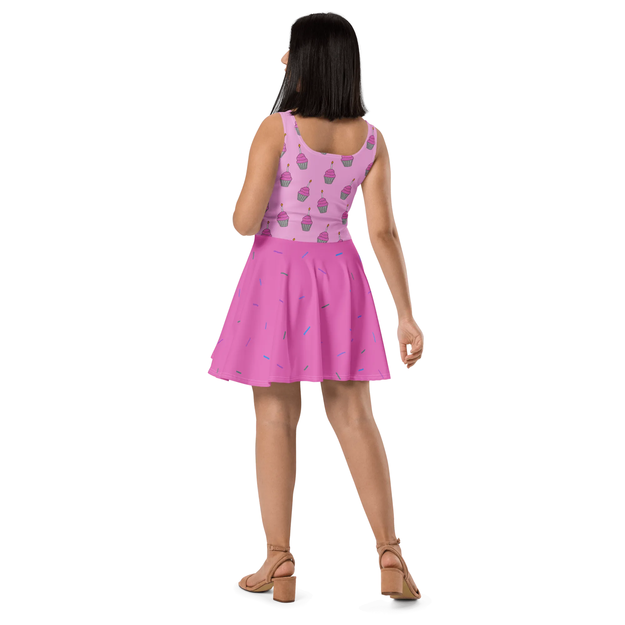 Birthday Cupcake Skater Dress (Adult XS-3XL)