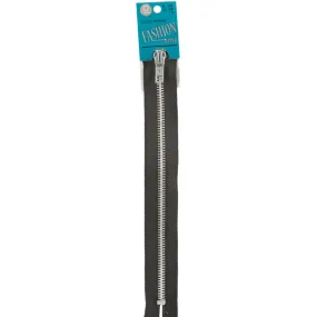 Black -Zip 9" Fshn Metal Al