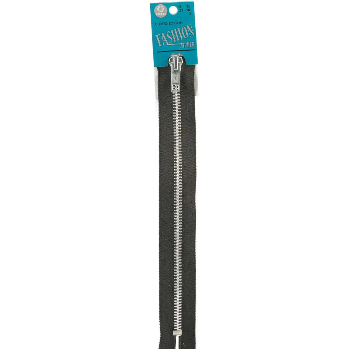 Black -Zip 9" Fshn Metal Al