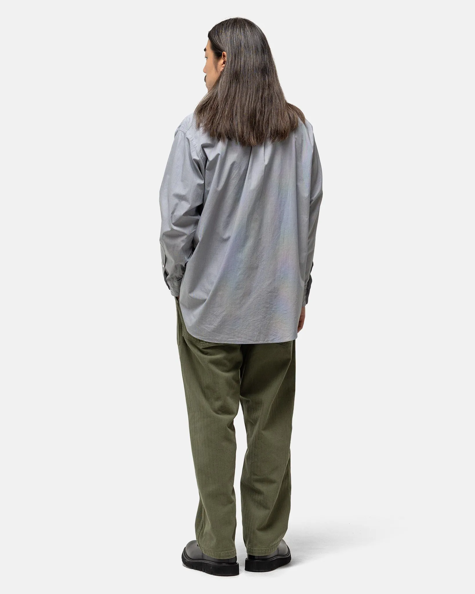 Broad Button Down Shirt Grey