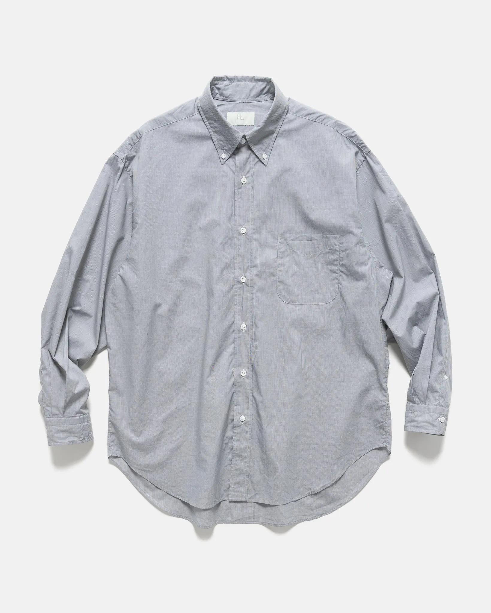 Broad Button Down Shirt Grey