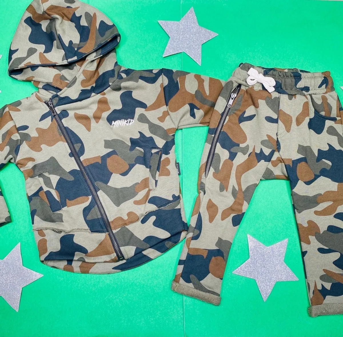 CAMO ZIP UP HOODIE RAMONES