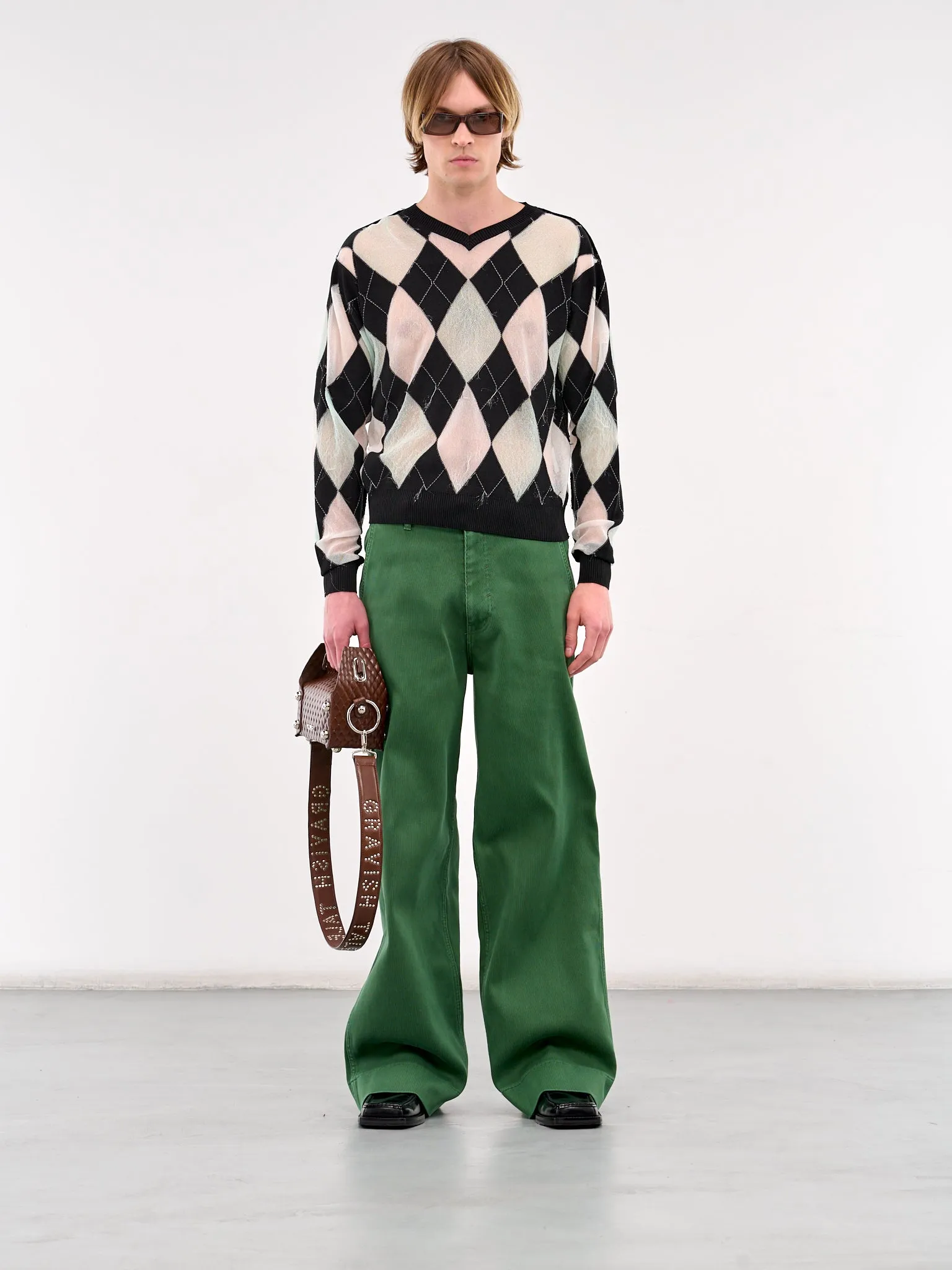 Corduroy Jeans (B25K6PT001-GREEN)