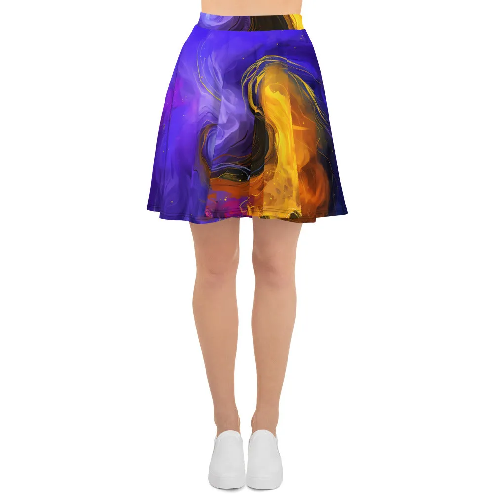 Cosmic Grace Awakening Skater Skirt