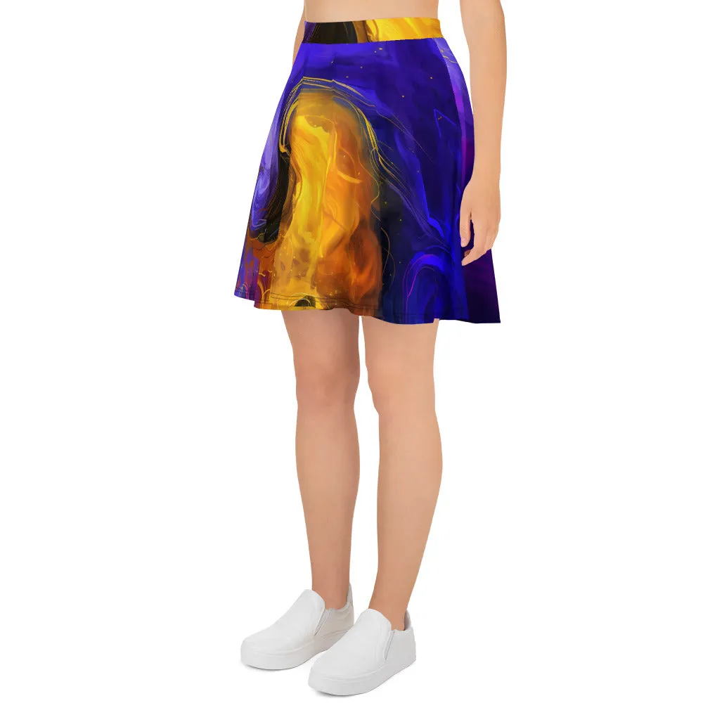 Cosmic Grace Awakening Skater Skirt