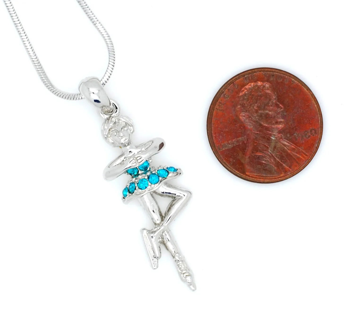 Figure Skater Spinning Necklace