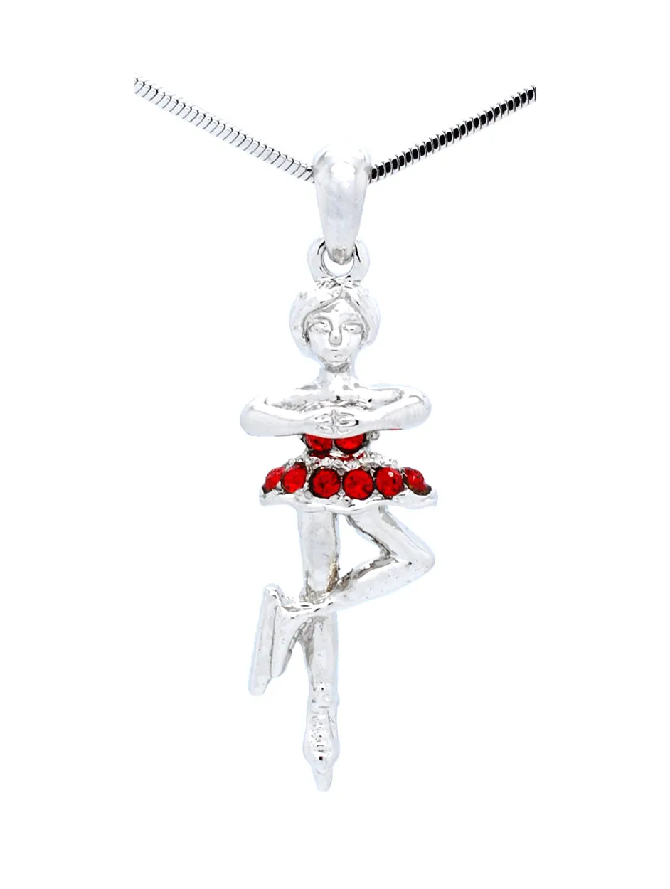 Figure Skater Spinning Necklace