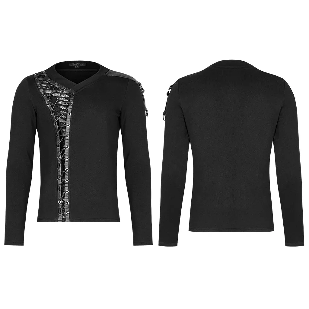 Gothic V-Neck Long Sleeve Hoodies