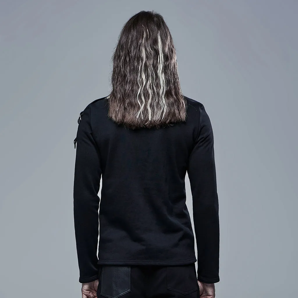 Gothic V-Neck Long Sleeve Hoodies