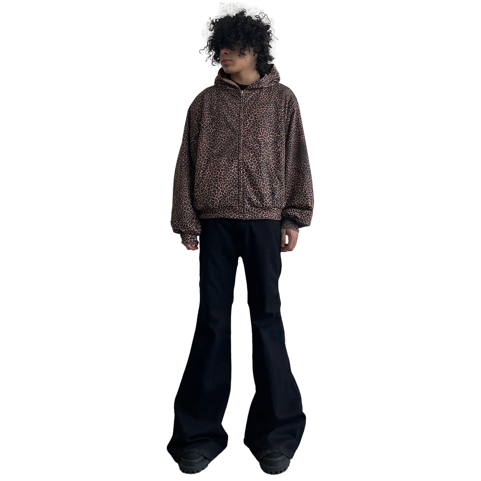 HEAVYWEIGHT ZIP-UP, CHEETAH