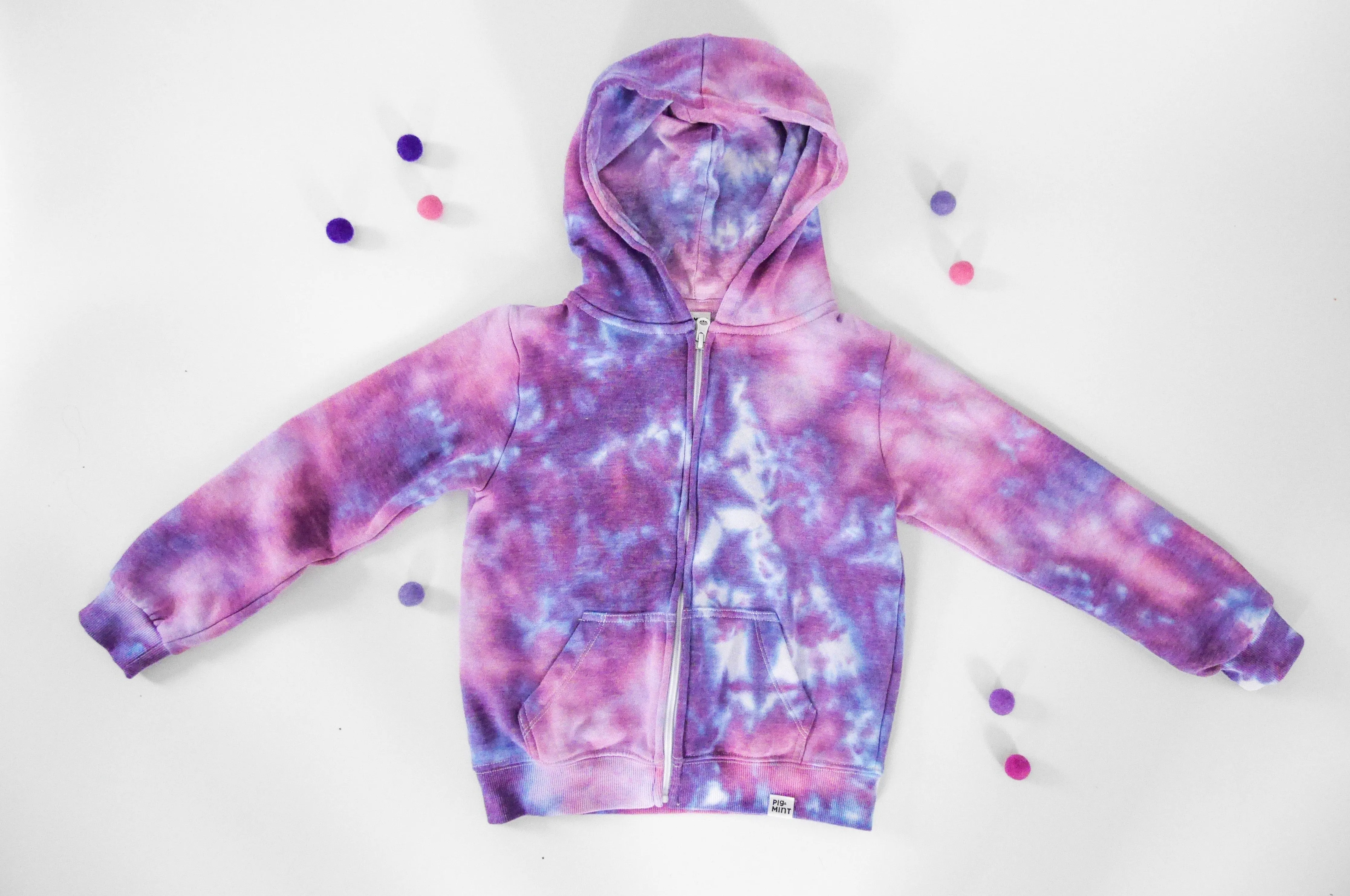 Kids Tie-Dye Full-Zip Hoodie