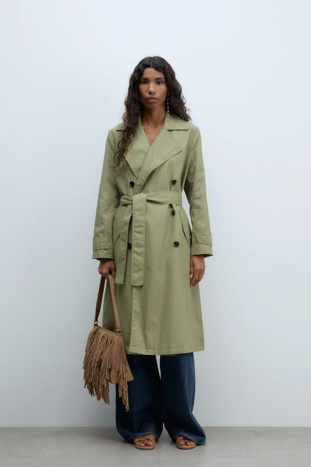 Lightweight trench coat - Khaki