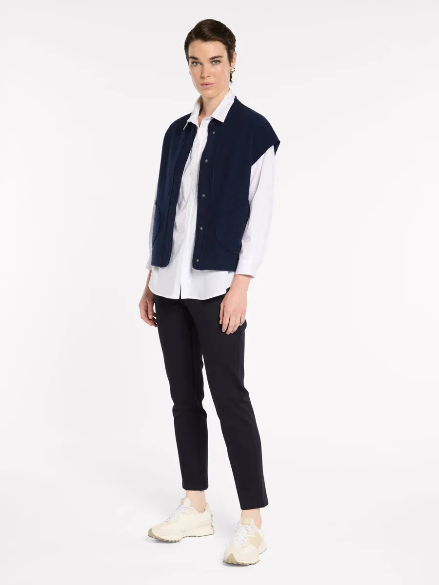 Marco Polo- Full Length on Ponte Pant-Navy