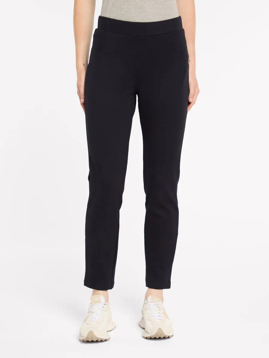 Marco Polo- Full Length on Ponte Pant-Navy