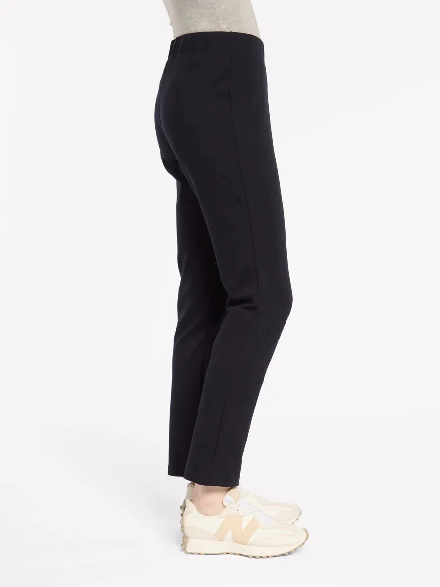 Marco Polo- Full Length on Ponte Pant-Navy
