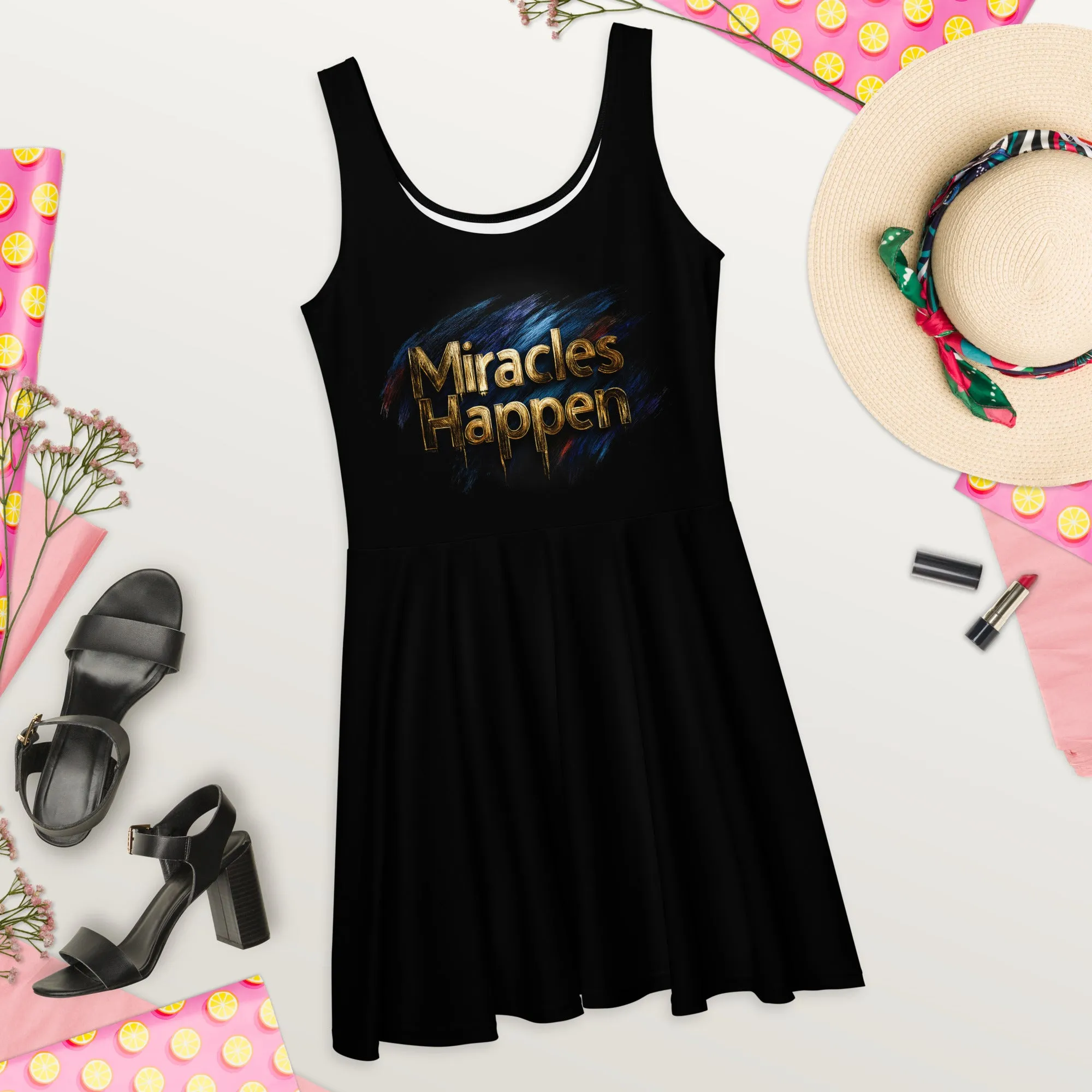 Miracles Happen: Infinite Possibilities Skater Dress