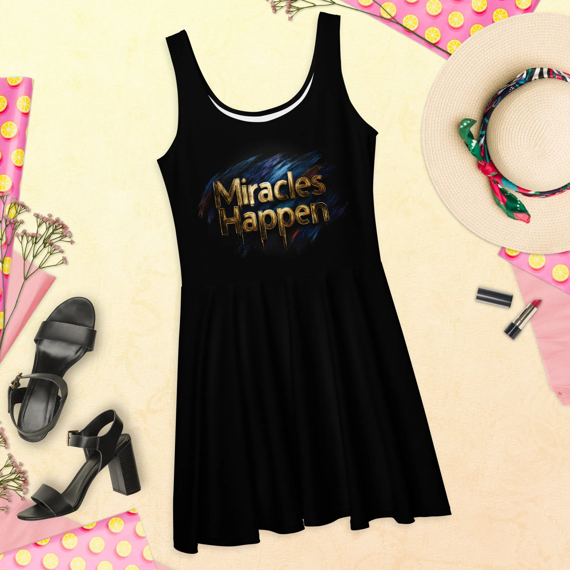 Miracles Happen: Infinite Possibilities Skater Dress