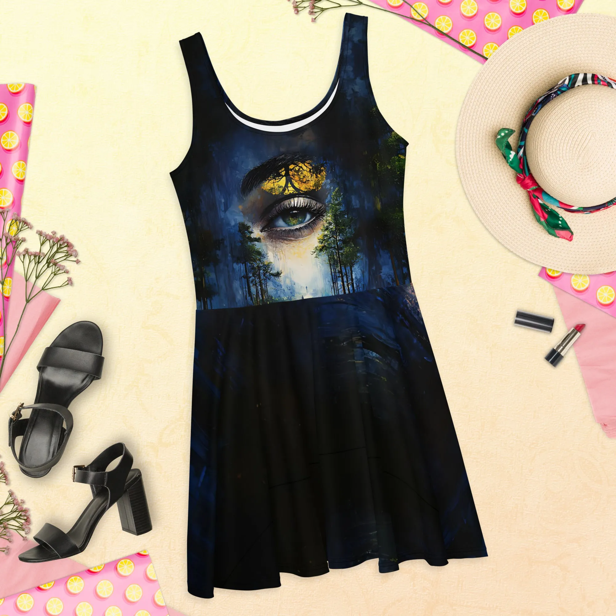 My Golden Path Skater Dress