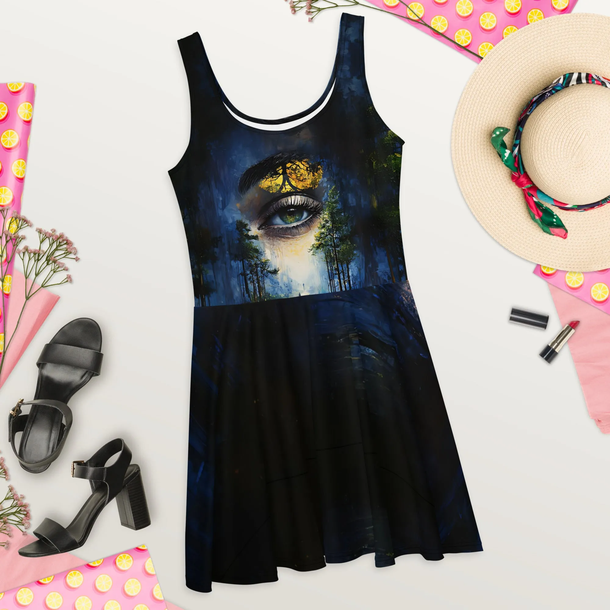 My Golden Path Skater Dress