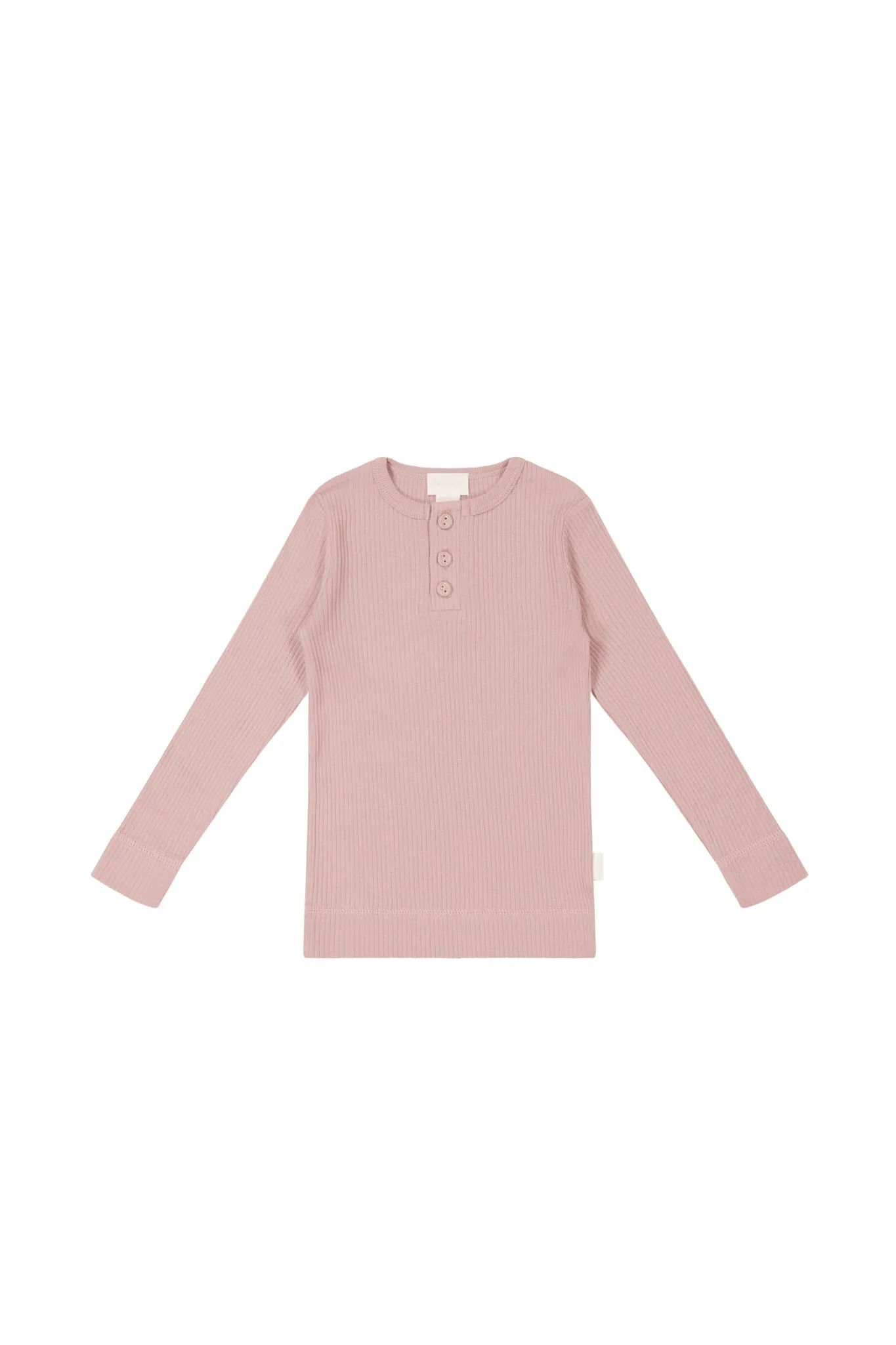 Organic Cotton Modal Long Sleeve Henley - Doll