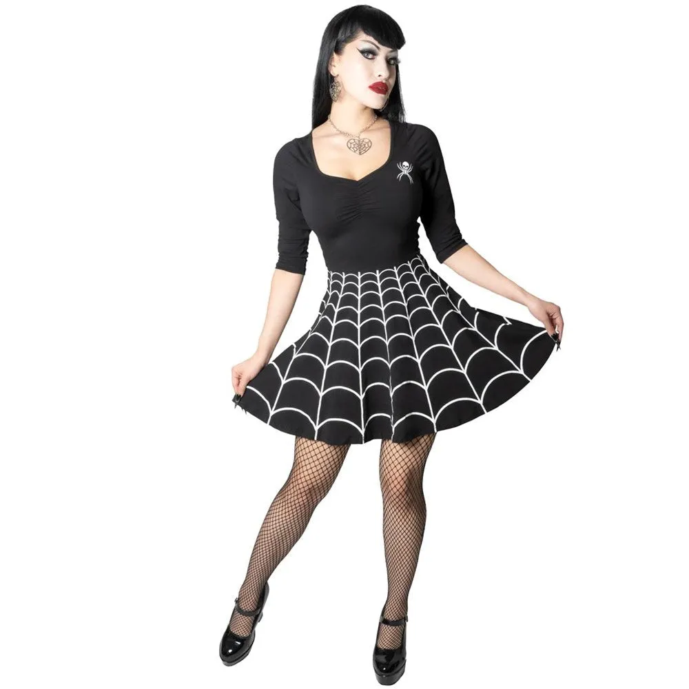 Spiderweb Skater Dress