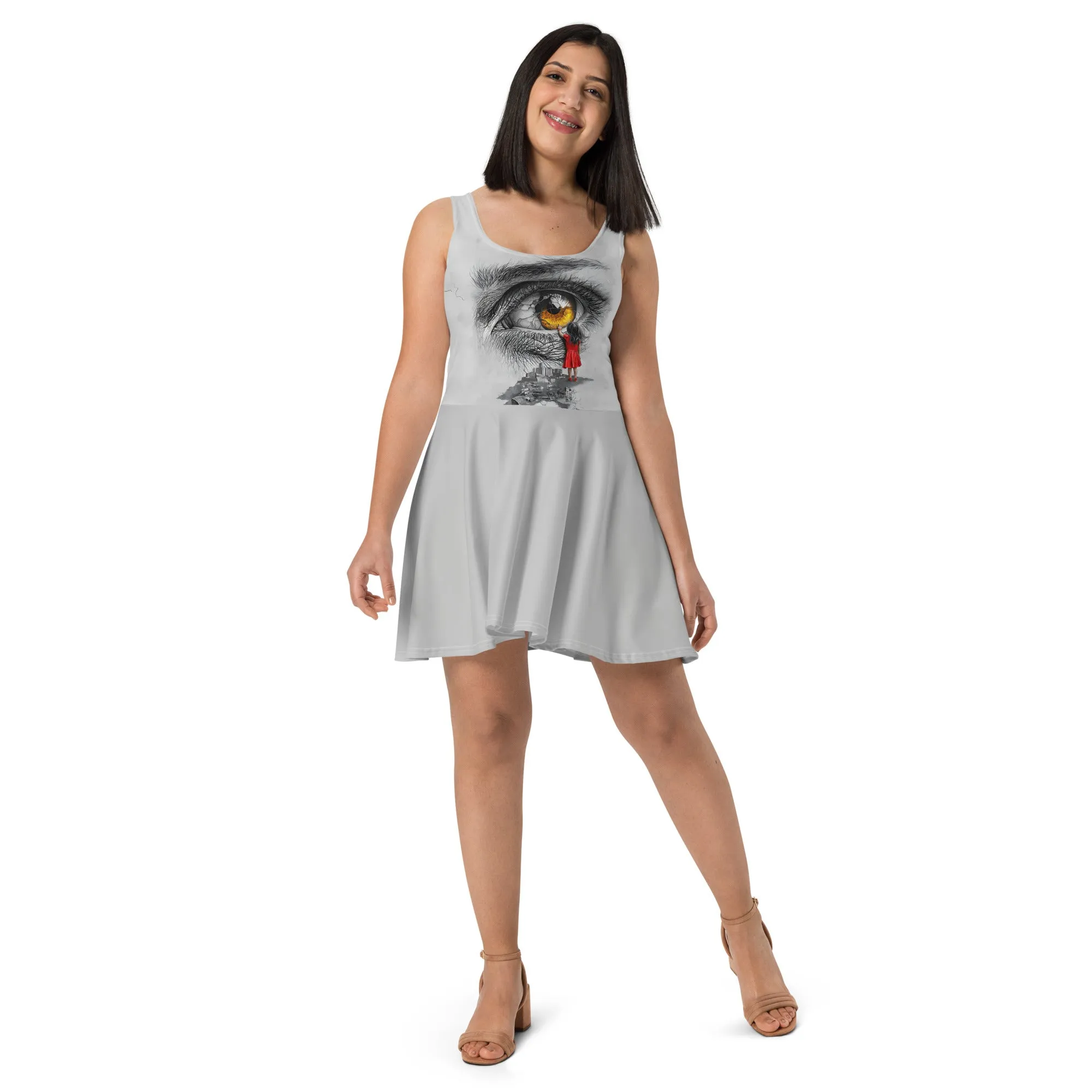 Through My Mother’s Eyes: Reflected Skater Dress