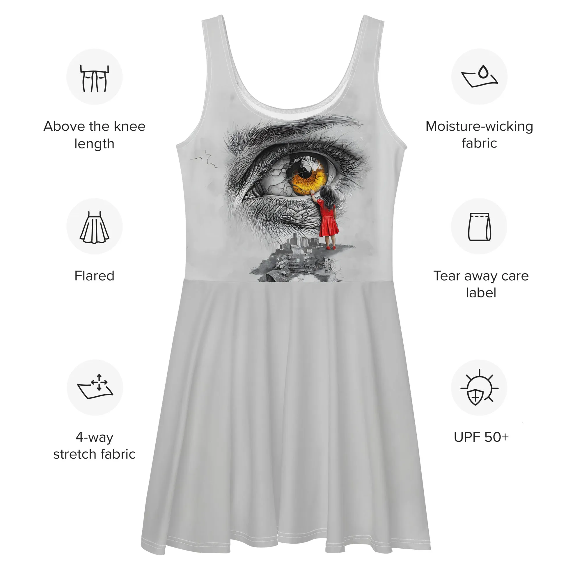 Through My Mother’s Eyes: Reflected Skater Dress
