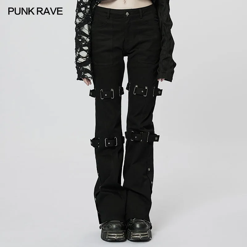 WK-550XCF Goth Flared Long Pants