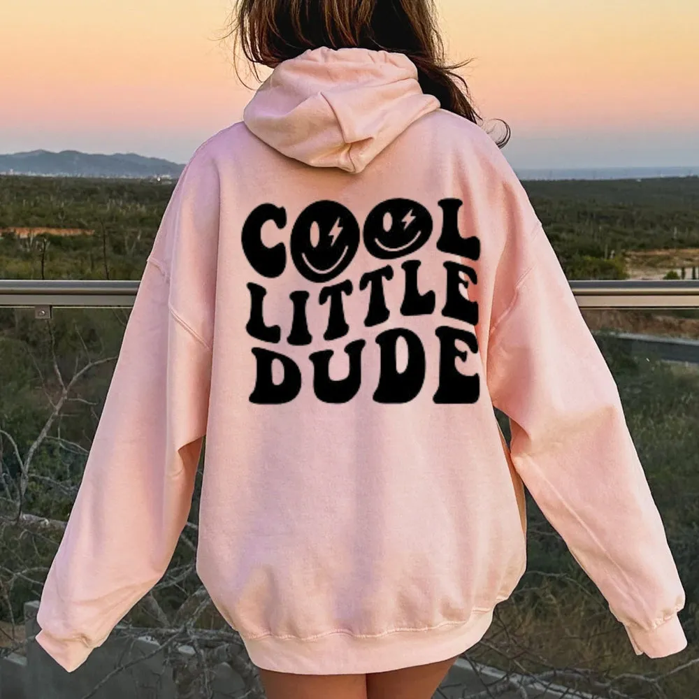 Women COOL LITTLE DUDE Graphic Hoodies